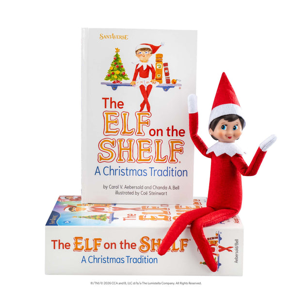 The Elf on the Shelf® A Christmas Tradition Book Set with Girl with Blue Eyes Elf