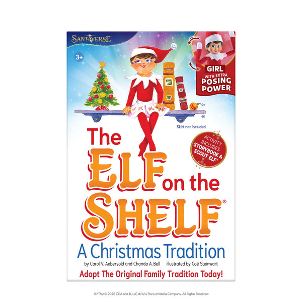 The Elf on the Shelf® A Christmas Tradition Book Set with Girl with Blue Eyes Elf