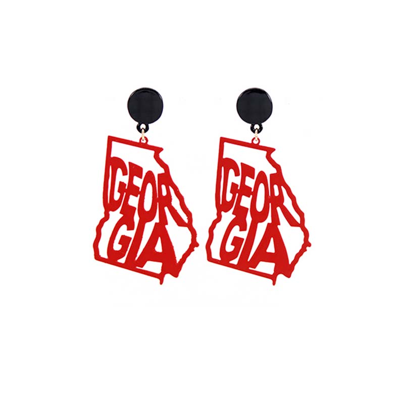 Georgia State Filigree Earrings