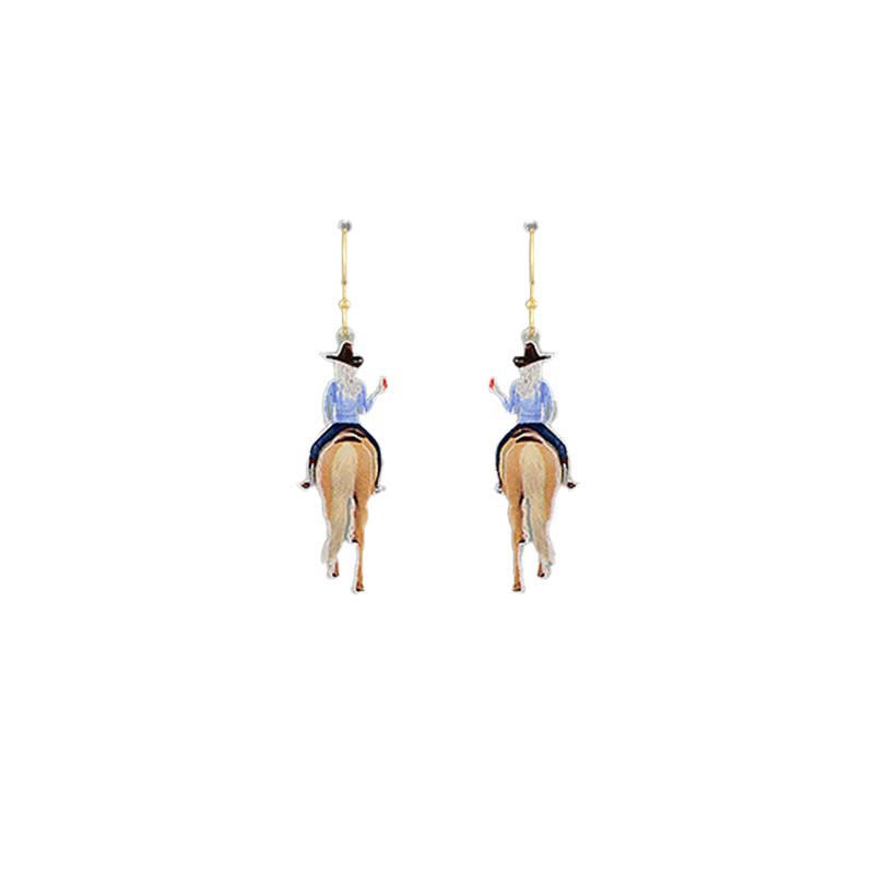 Cowgirl Horse Riding Earrings