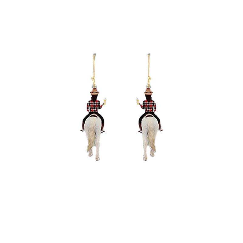 Cowgirl Horse Riding Earrings