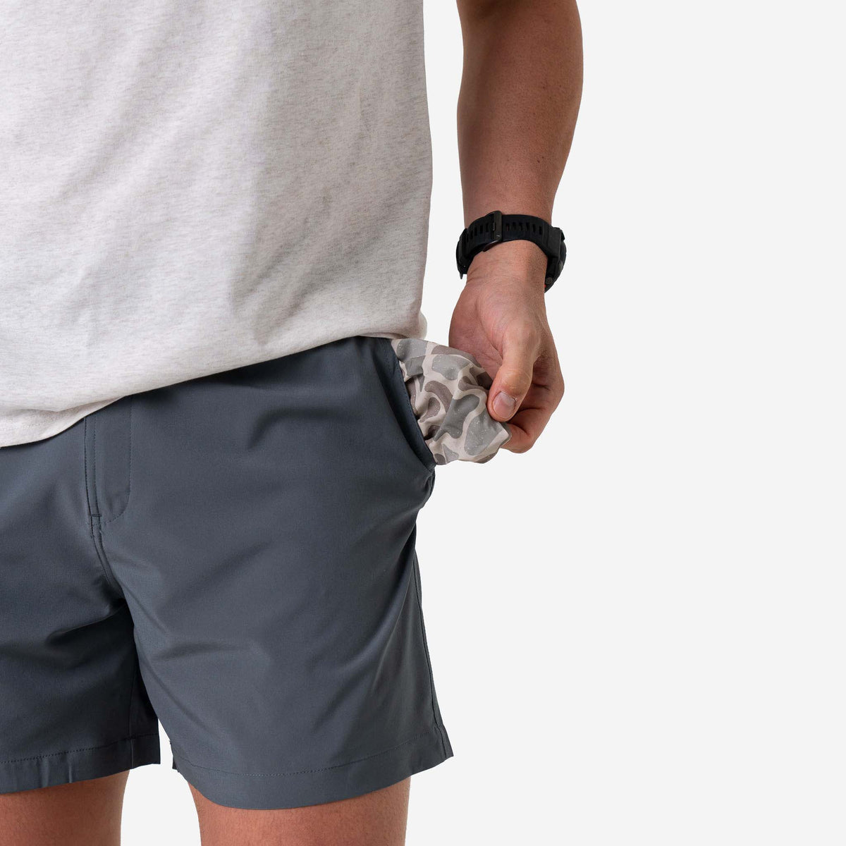 Everyday Shorts in Rock Grey