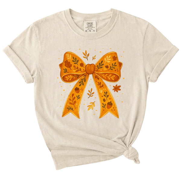 Fall Bow Short Sleeve T-Shirt