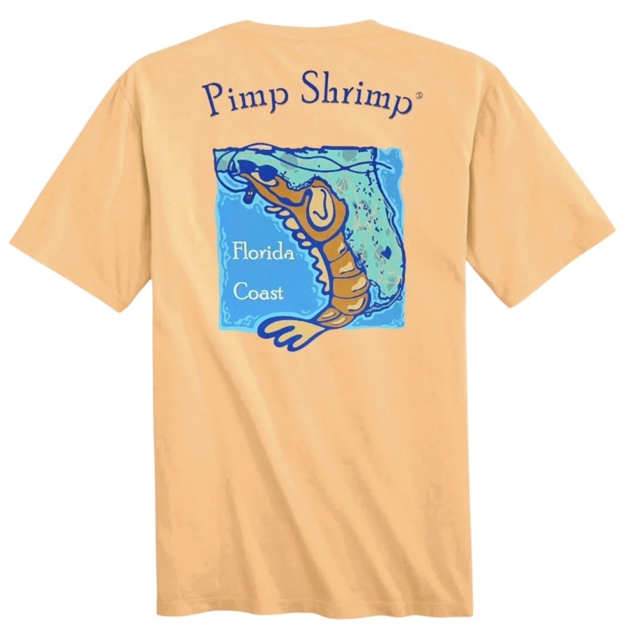 Pimp Shrimp Clothing Co. Florida Coast Short Sleeve T-Shirt in