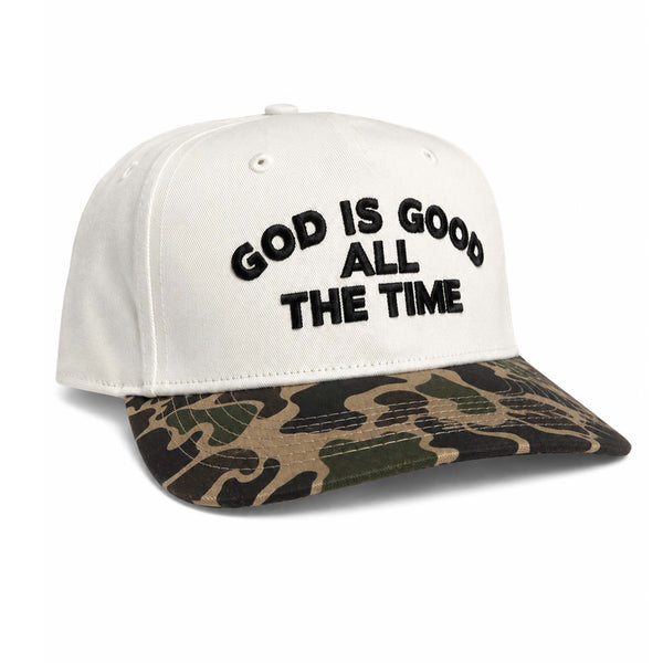 God Is Good All The Time Camo Bill Hat