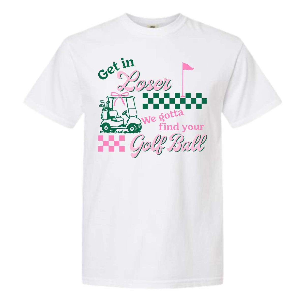 Dash Forward Get In Golfball Short Sleeve T-Shirtin white