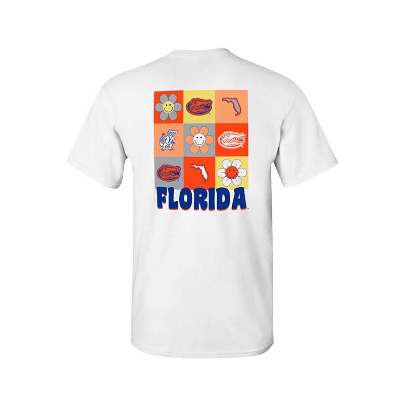 Youth UF Smiley Squares Short Sleeve T-Shirt