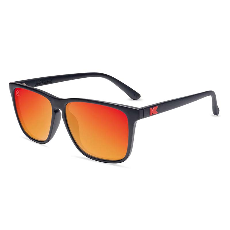 Knockaround® Fast Lanes in Matte Black and Red Sunset