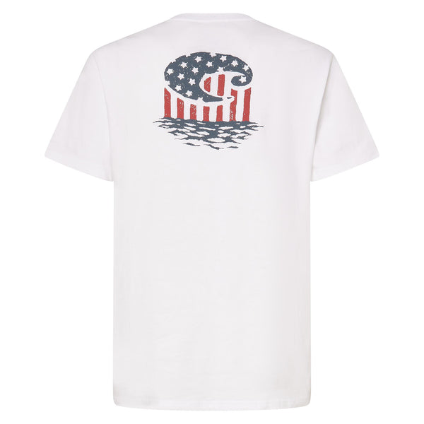 Costa Freedom Wave Short Sleeve T-Shirt in White