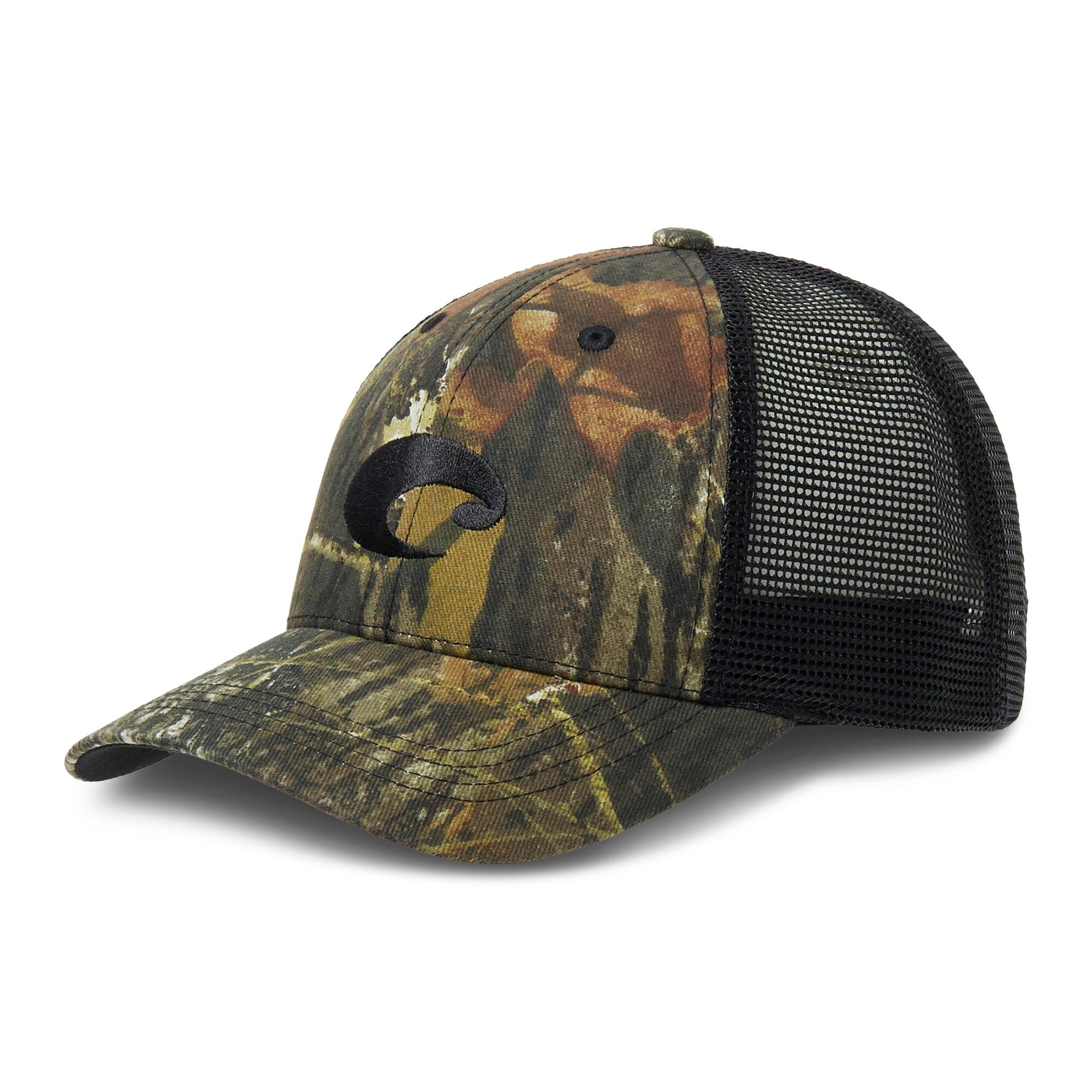 Costa Del Mar Black Camo Trucker Hat | Palmetto Moon