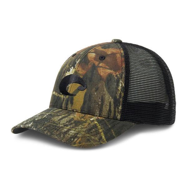 Costa Del Mar Black Camo Trucker Hat | Palmetto Moon