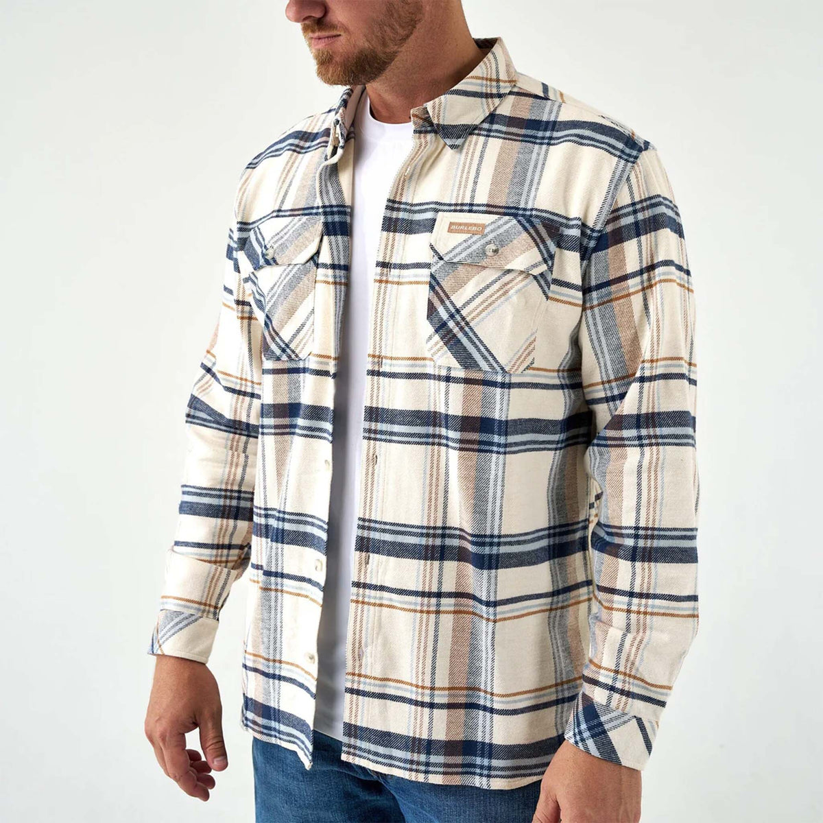 Cream Flannel Shirt