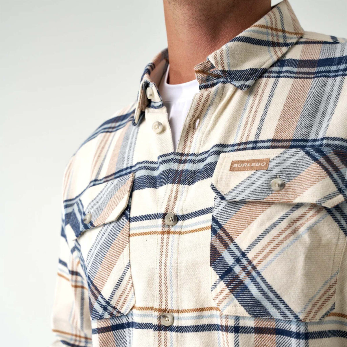 Cream Flannel Shirt