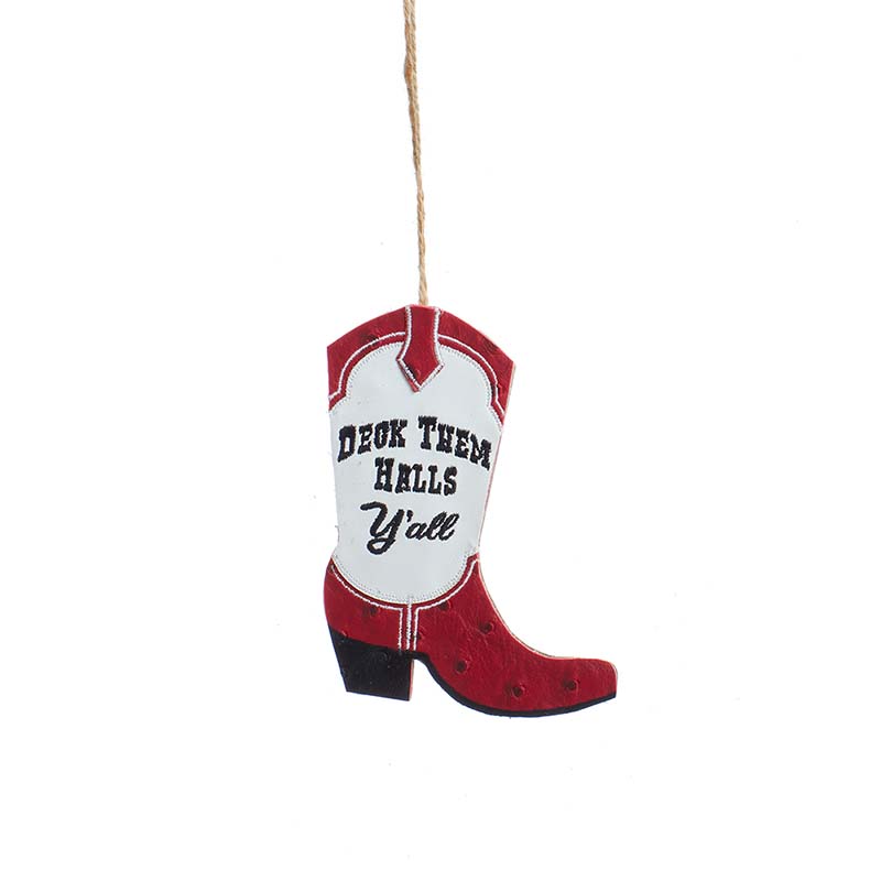 cowboy boot ornament