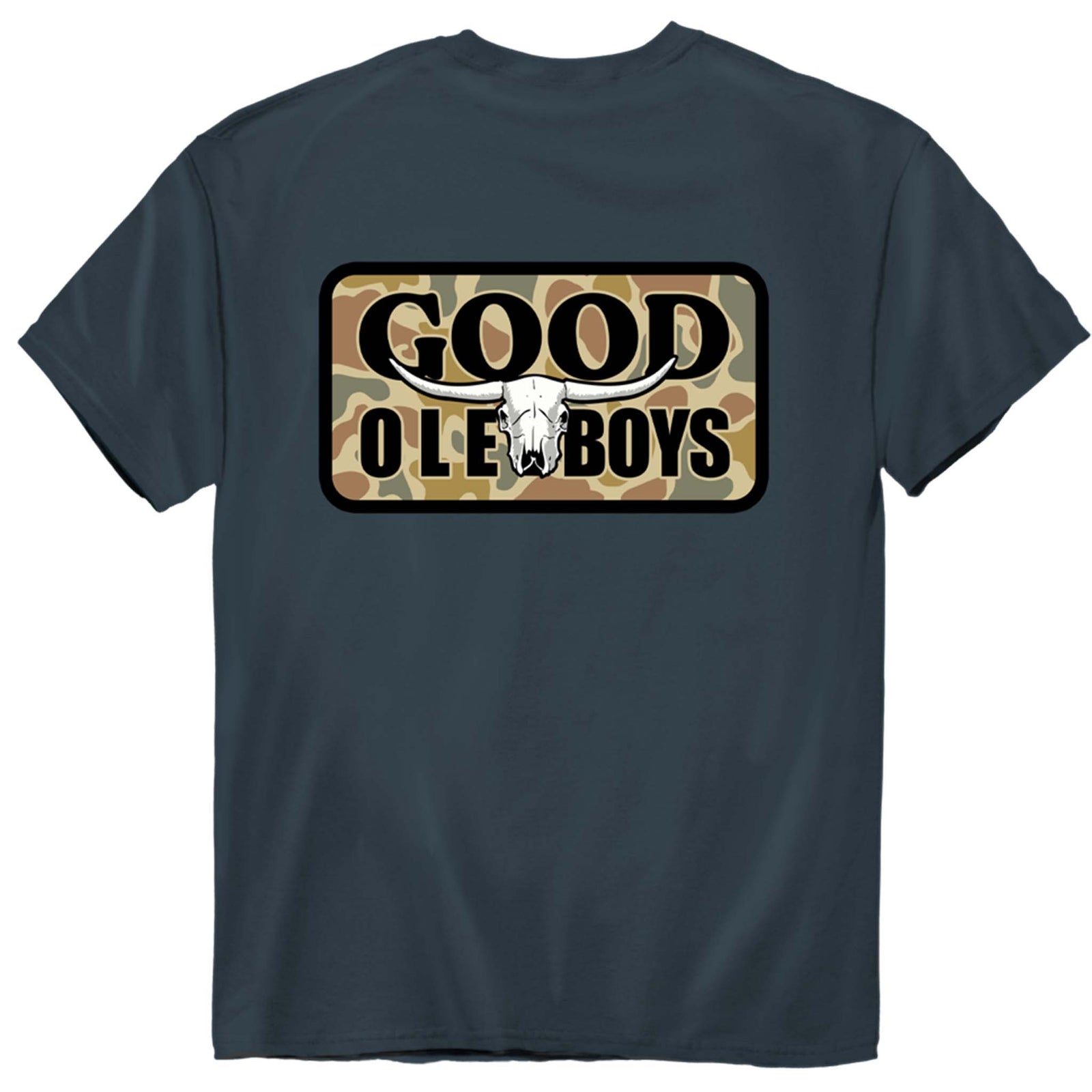 Longhorn Camo Patch Short Sleeve T-Shirt