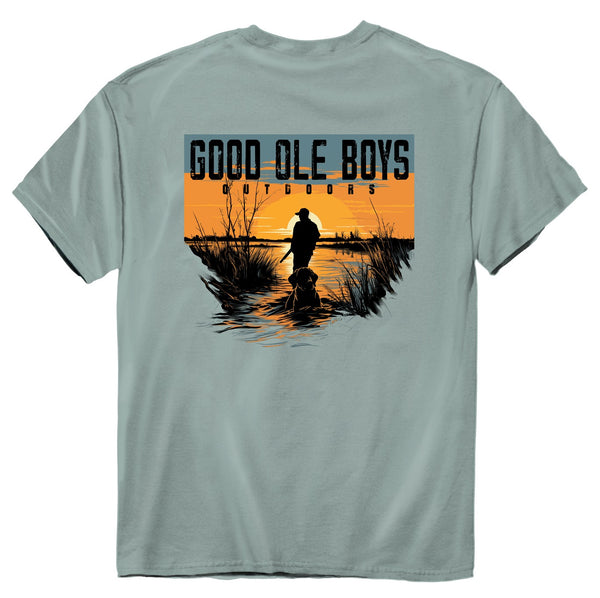 Sunset Hunt Short Sleeve T-Shirt in Bay
