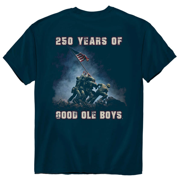 Iwo Jima Flag Raising Short Sleeve T-Shirt