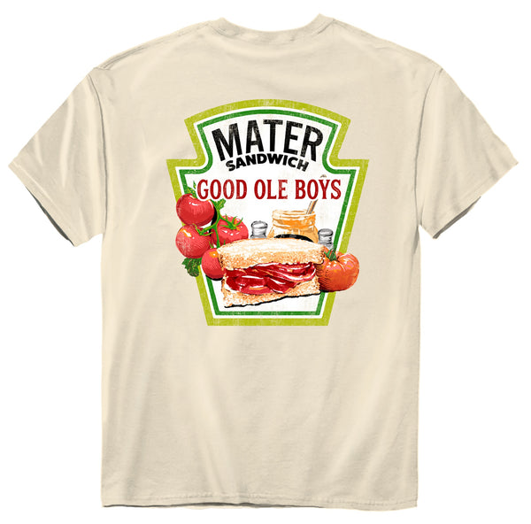 Mater Sandwich Short Sleeve T-Shirt in Ivory