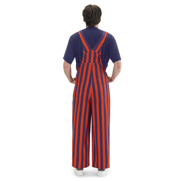 Orange & Purple Striped Game Bib Overalls