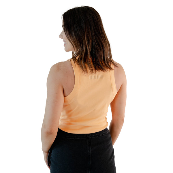 Women's Clemson Ribbed Tanktop in Sherbert
