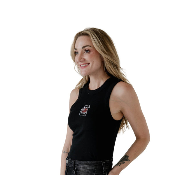 Women's South Carolina Gamecocks Ribbed Tank Top