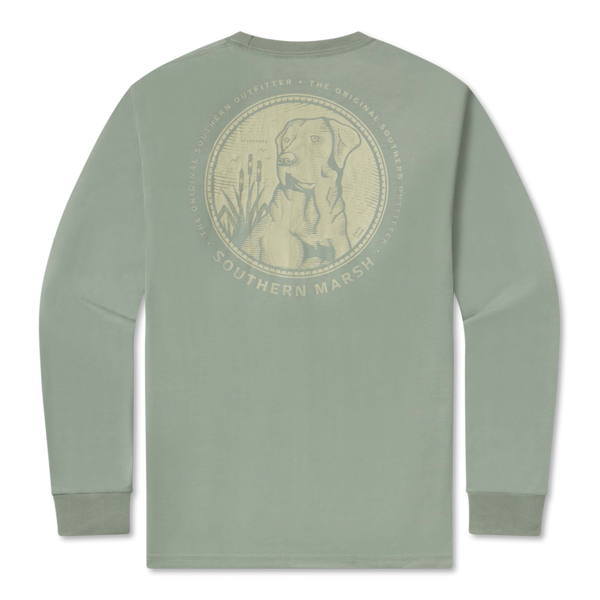 FieldTec™ Engraved Outfitter Long Sleeve T-Shirt Bay Green