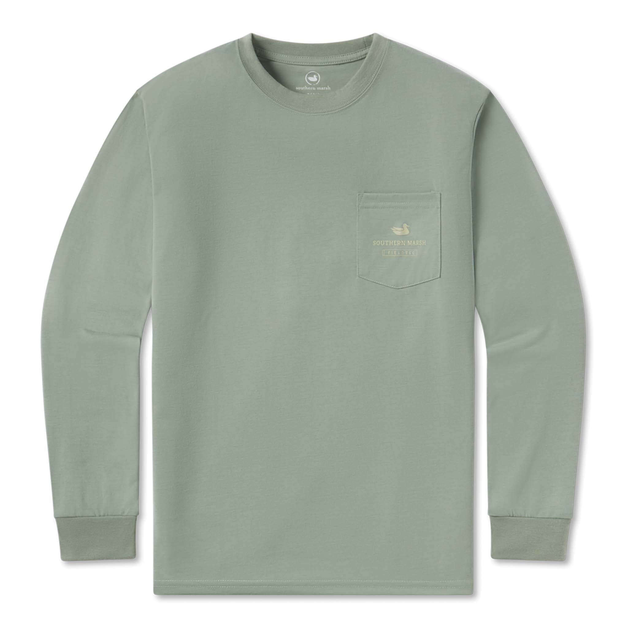 FieldTec™ Engraved Outfitter Long Sleeve T-Shirt Bay Green