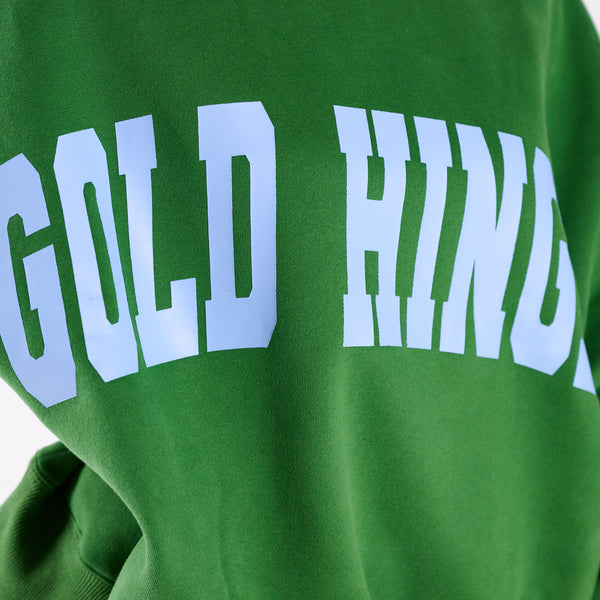 Gold Hinge Arch Crewneck Sweatshirt in Spring Green