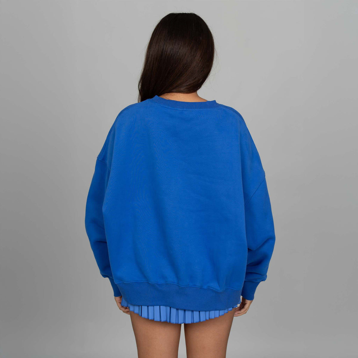 Gold Hinge Arch Crewneck Sweatshirt in Blue Jay