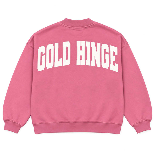 Gold Hinge Prep Mockneck in Magenta