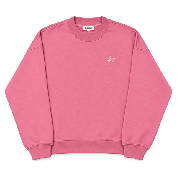 Gold Hinge Prep Mockneck in Magenta
