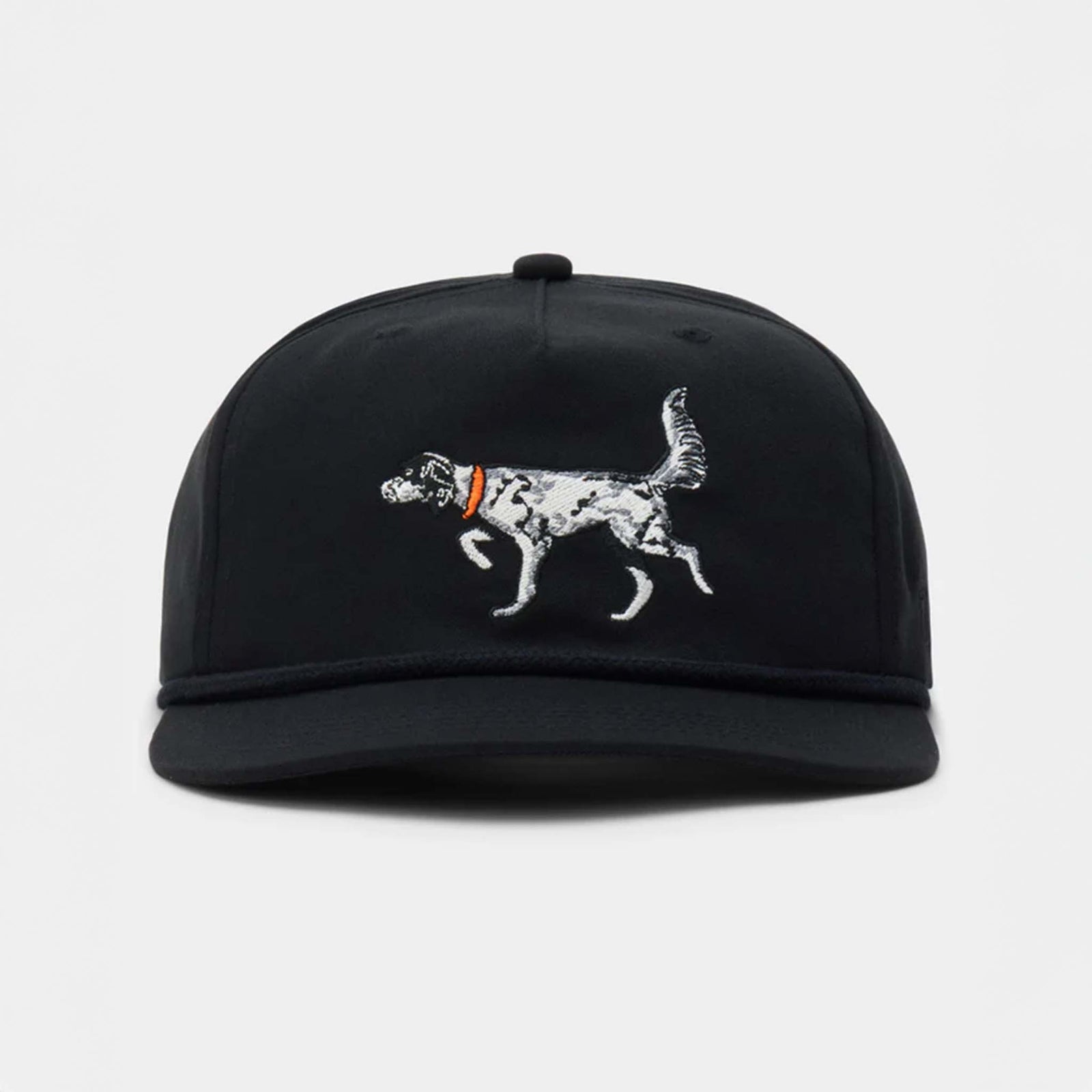 English Setter Snapback in Black by duck camp