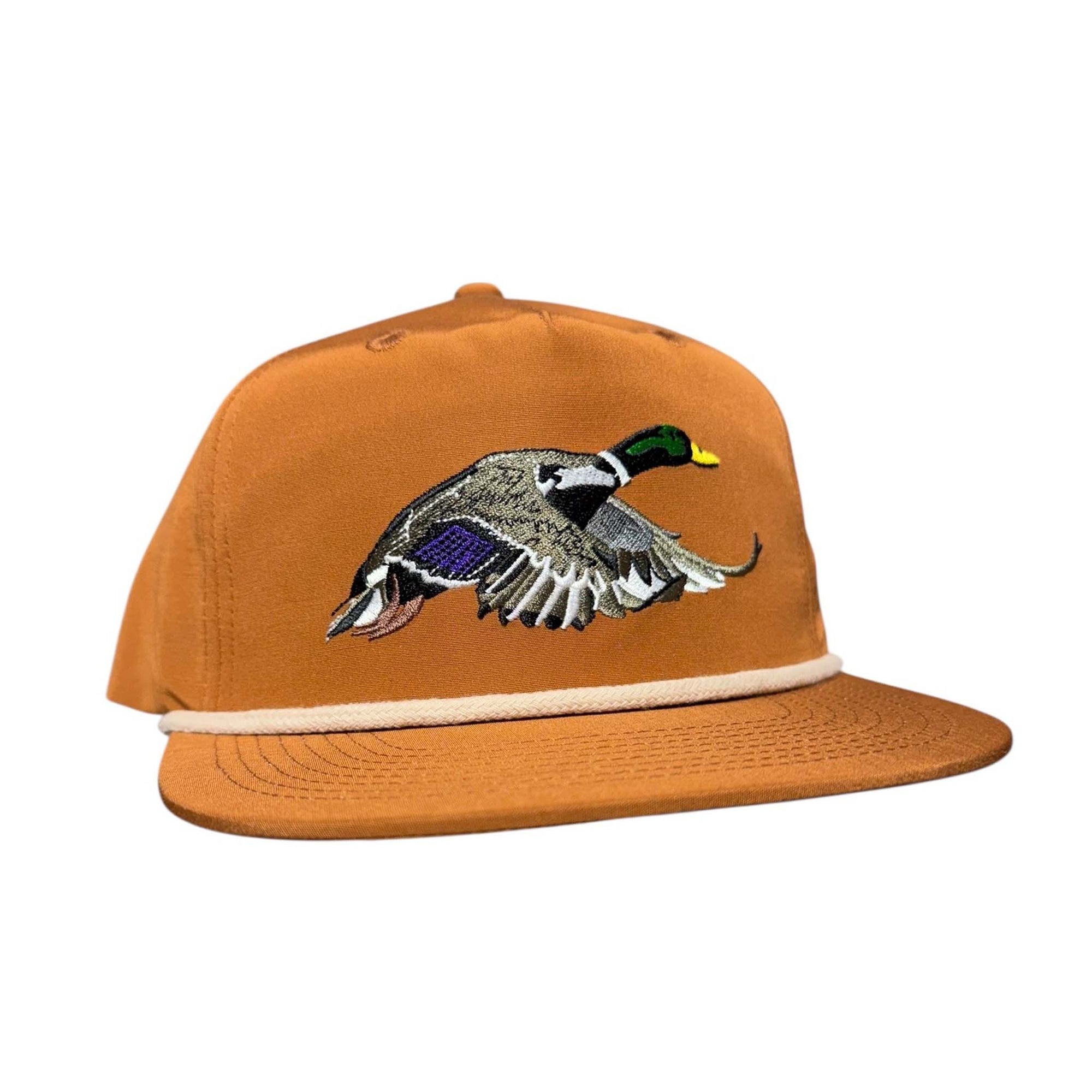 Duck Camp Mallard Rope Snapback in Clay