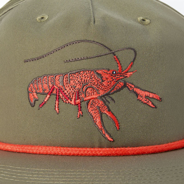 Crawfish Grandpa Hat in Military Green