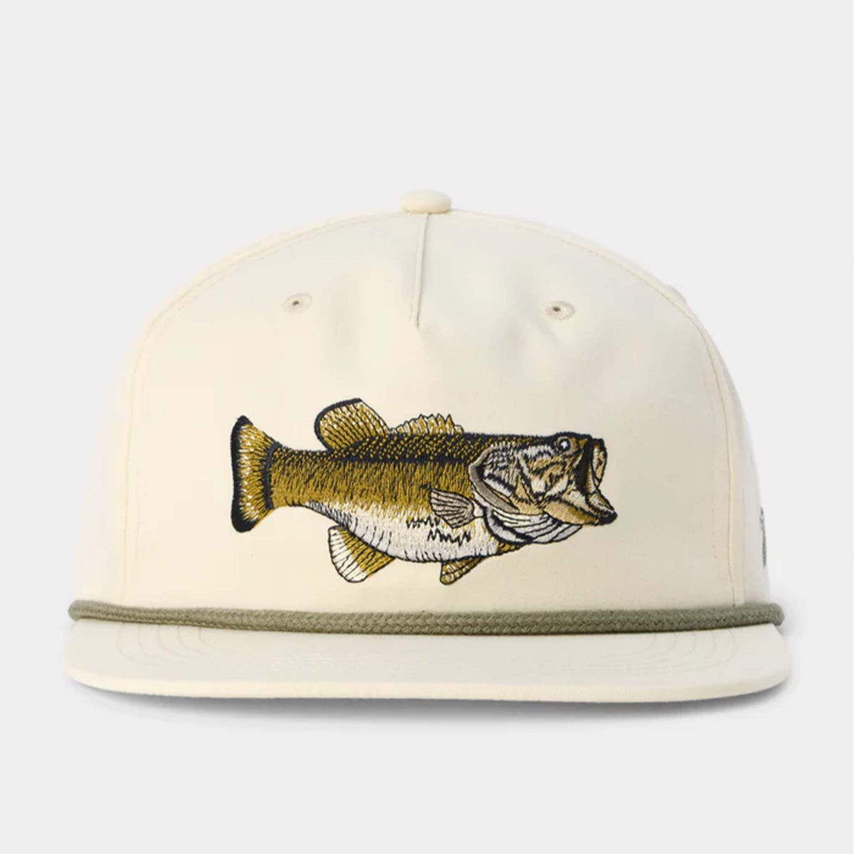 Cap with fish design on a white background