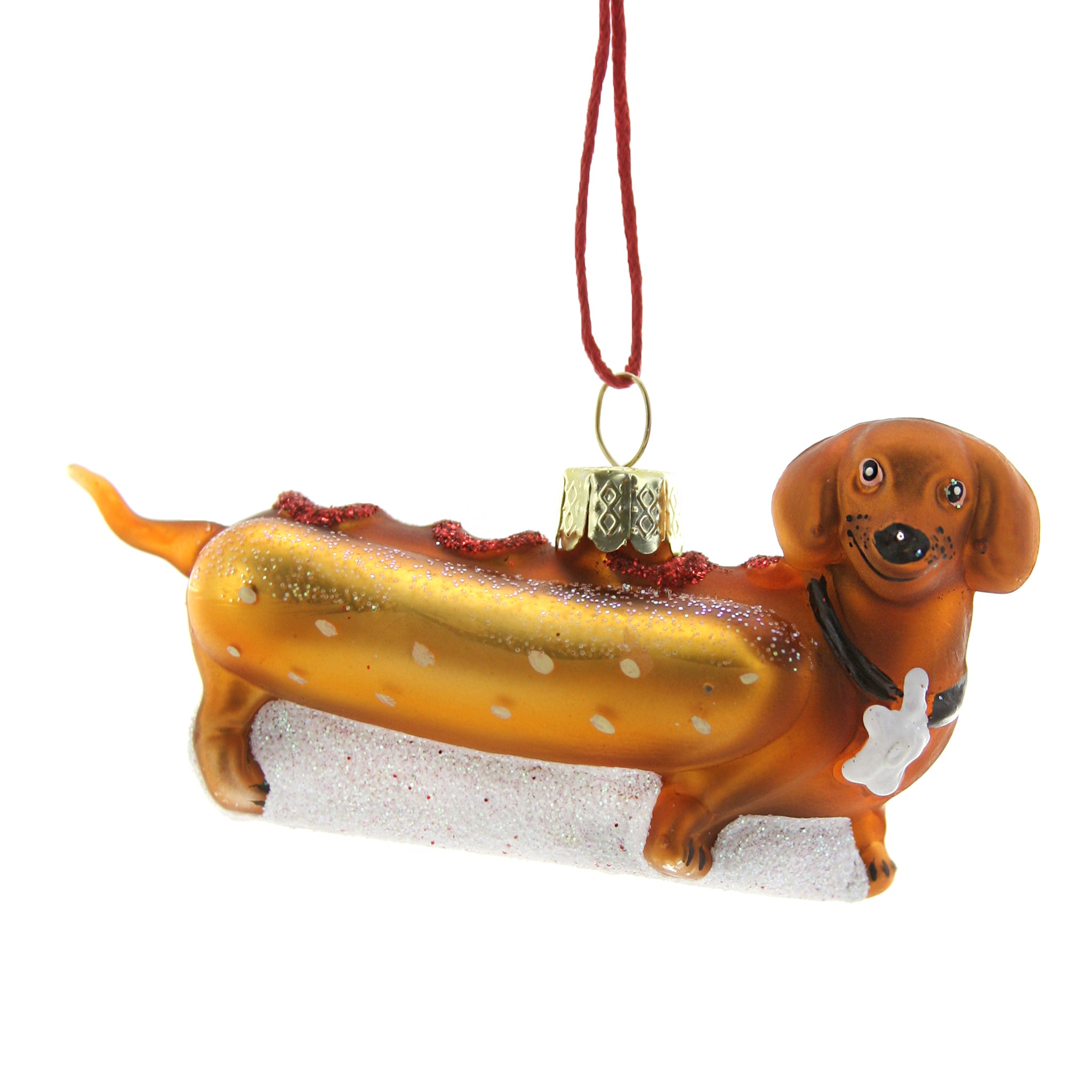 Hot Dog Dachshund Ornament