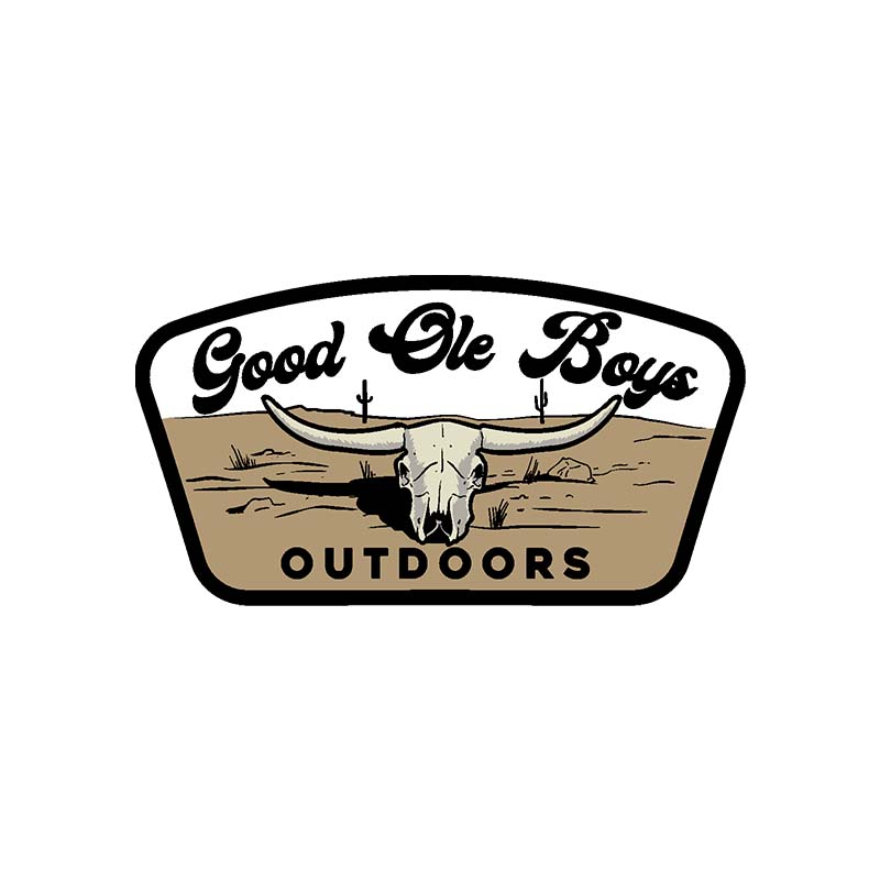 Good Ole Boys Outdoors Bull Skull Decal Palmetto Moon