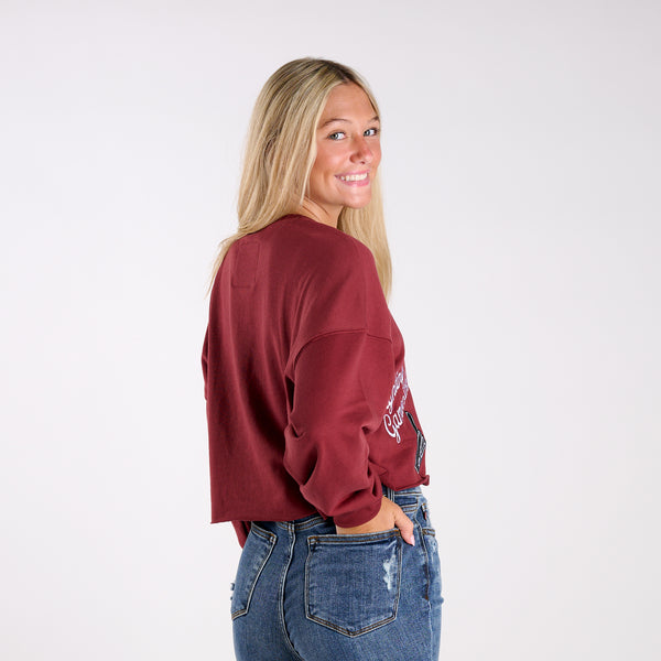 South Carolina Gamecocks Vintage Collage Cropped Sweatshirt
