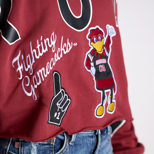 South Carolina Gamecocks Vintage Collage Cropped Sweatshirt