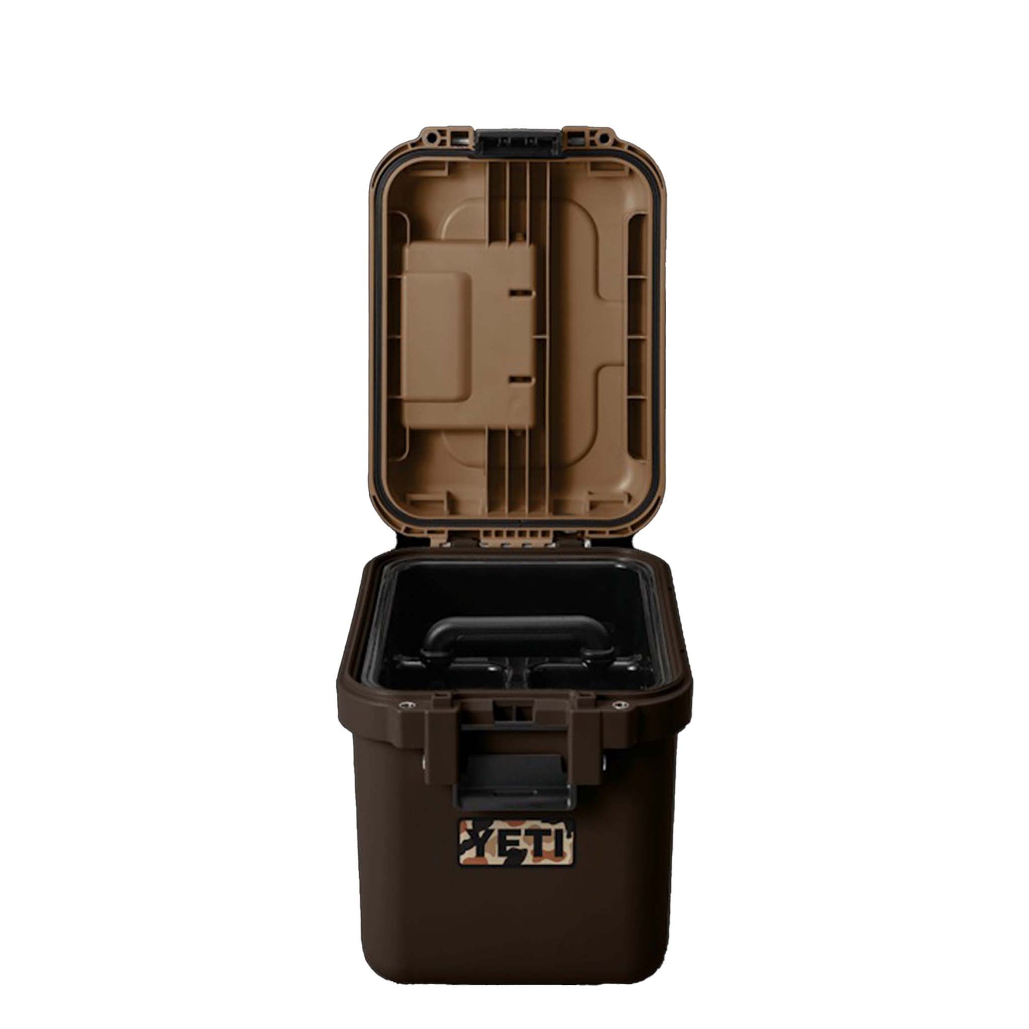 YETI Brown loadout go box in wetlands brown