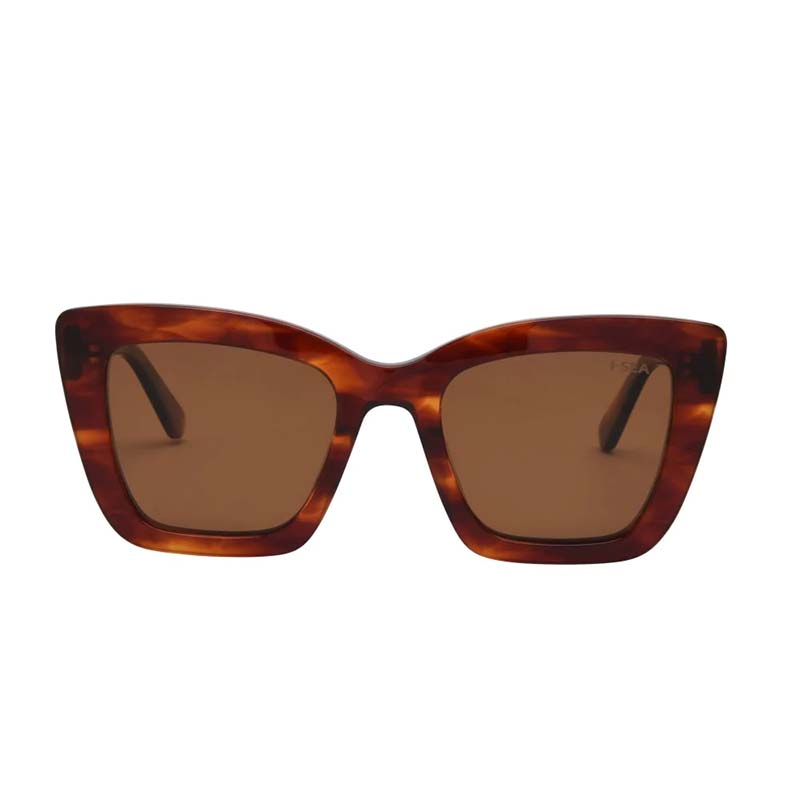 Harper Sunglasses in Amber and Brown