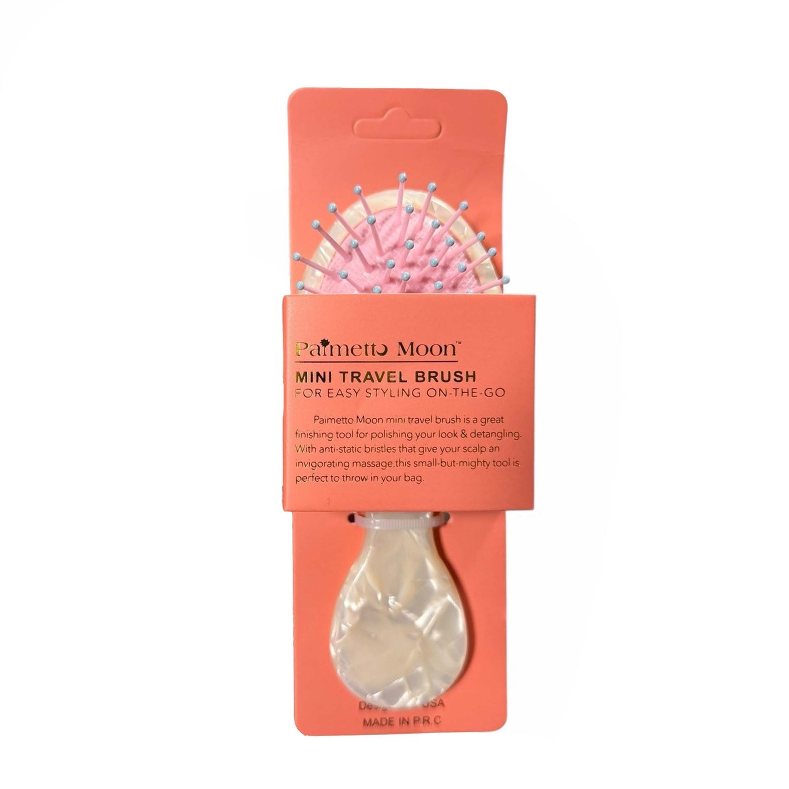 Palmetto Moon Mini Travel Brush in cream