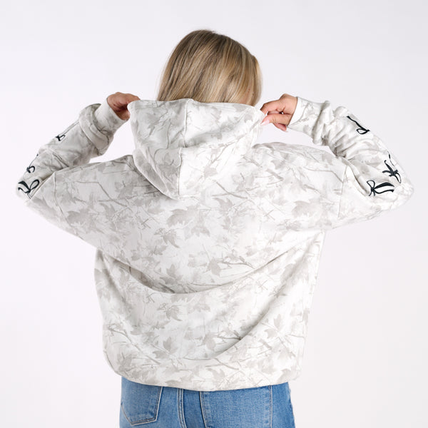 White Camo Bow Hoodie