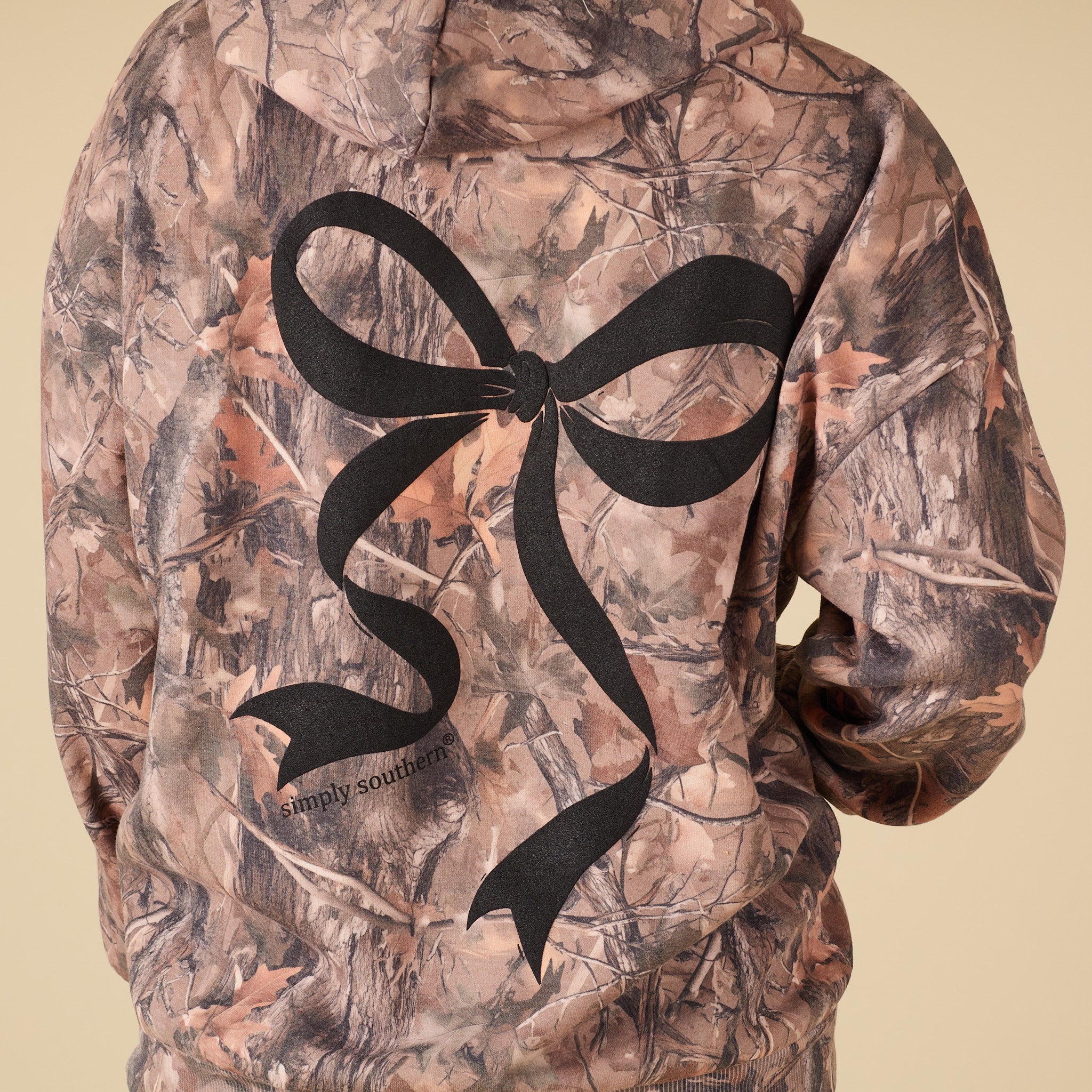 Black Bow Camo Hoodie