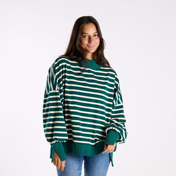 dark green and cream 