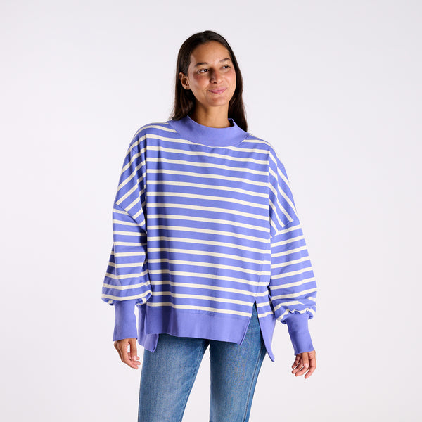 periwinkle and cream 