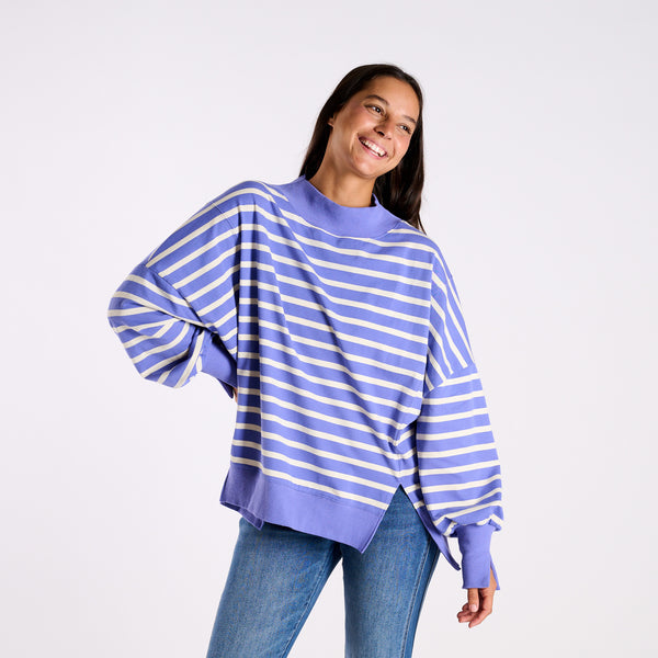 periwinkle and cream 