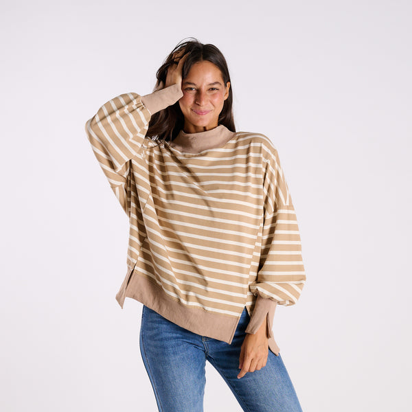 taupe and cream