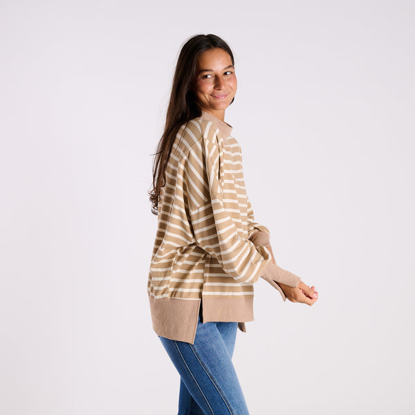 taupe and cream