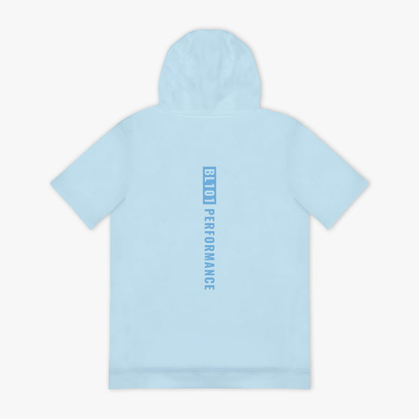 Youth Powder Blue Short Sleeve Hoodie